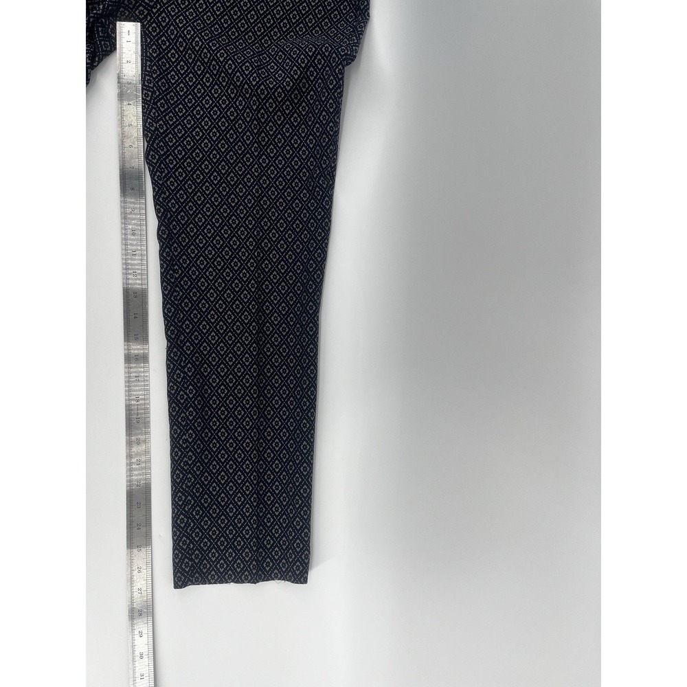 Gerard Darel Paris Andra Geometric‎ Print Trousers Navy White Size 42 - Picture 5 of 11